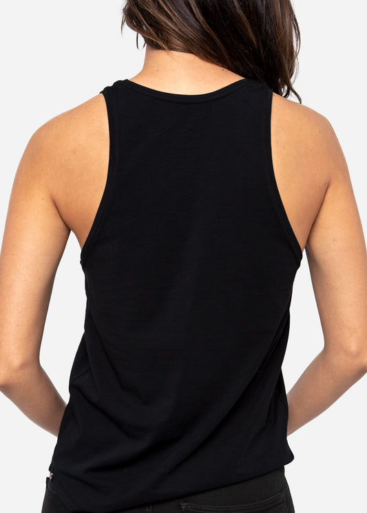 Ethika Womens high-neck tank Black