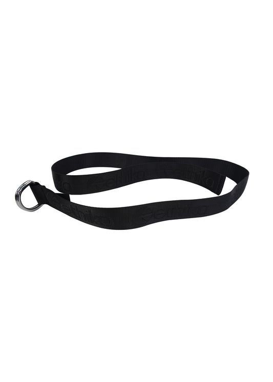 Ethika D-ring belt Logo Black - Black