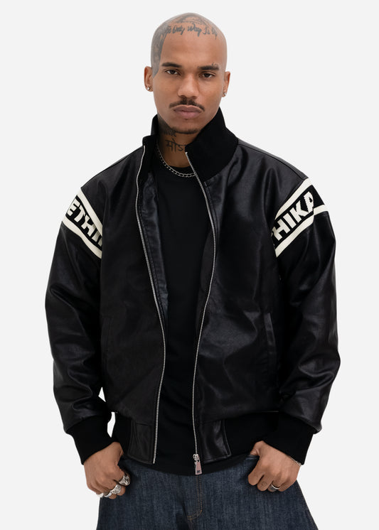 Ethika Mens leather jacket Ethika Rider Jacket