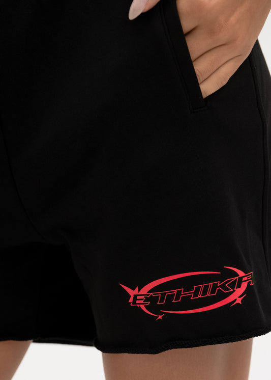 Ethika Womens raw edge short Infrared Speedway