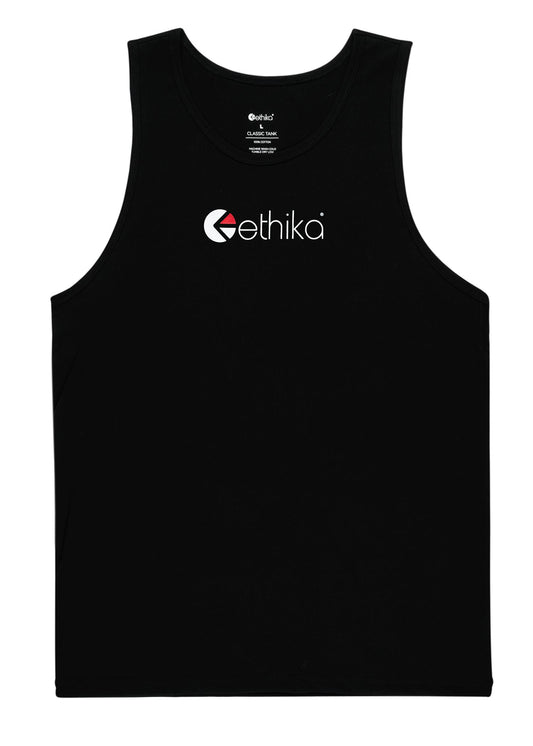 Ethika Mens tank top Ethika Logo - Black