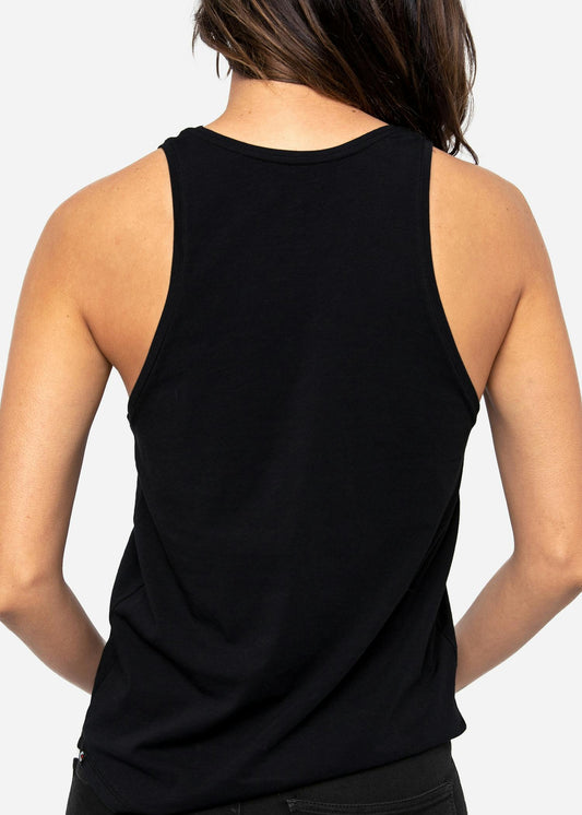 Ethika Womens high-neck tank Black
