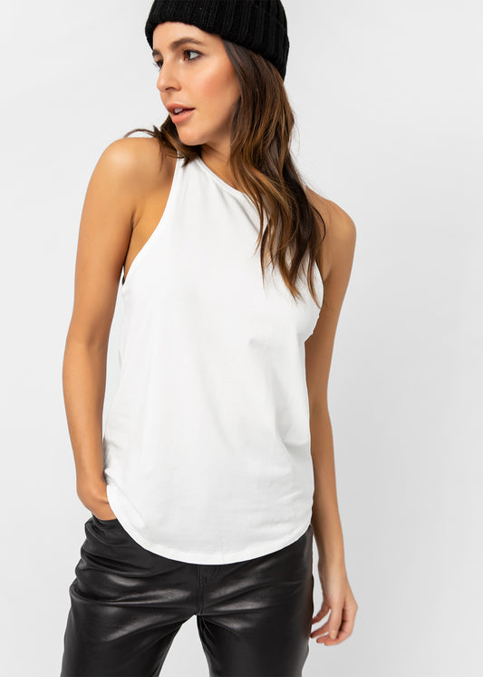 Ethika Womens high-neck tank White