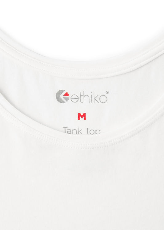 Ethika Womens high-neck tank White