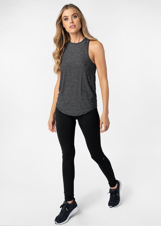 Ethika Womens high-neck tank Heather Mélange - Heather