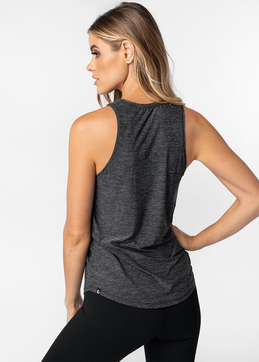 Ethika Womens high-neck tank Heather Mélange - Heather